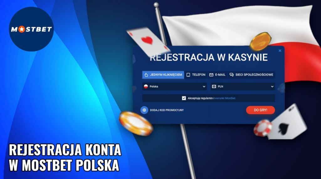 Rejestracja konta w Mostbet Polska